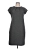 Lands' End Solid Gray Casual Dress Size 10 - photo 1