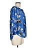 Express 100% Polyester Blue 3/4 Sleeve Blouse Size M - photo 4