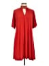 MICHAEL Michael Kors Solid Red Casual Dress Size L - photo 1