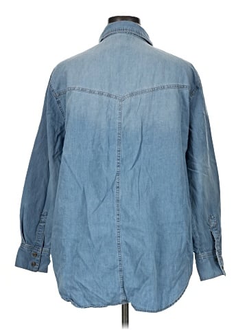 Nine West Long Sleeve Button-Down Shirt (view 2)