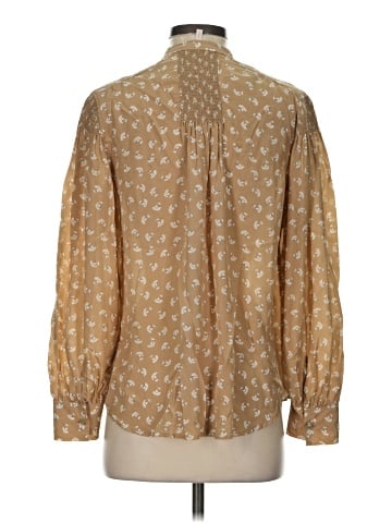 Rebecca Taylor Long Sleeve Silk Top (view 2)