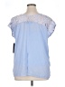 Apt. 9 Blue Short Sleeve Blouse Size XL Petite - photo 2