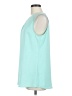 Soft Surroundings 100% Polyester Teal Sleeveless Blouse Size M - photo 5
