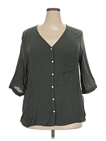 En Creme 3/4 Sleeve Blouse (view 1)