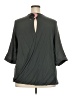 En Creme 100% Rayon Gray 3/4 Sleeve Blouse Size 3X - photo 2