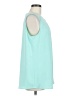 Soft Surroundings 100% Polyester Teal Sleeveless Blouse Size M - photo 4