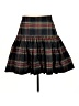 J.Crew 100% Polyester Plaid Black Casual Skirt Size 6 - photo 1