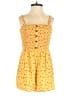 Hollister 100% Viscose Hearts Yellow Romper Size XS - photo 1