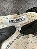 Express 100% Polyester Animal Print Silver Long Sleeve Blouse Size M - photo 7