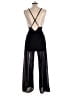 Miss Avenue 100% Polyester Solid Black Jumpsuit Size L - photo 2