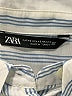 Zara Stripes Blue Long Sleeve Button-Down Shirt Size XS - photo 7