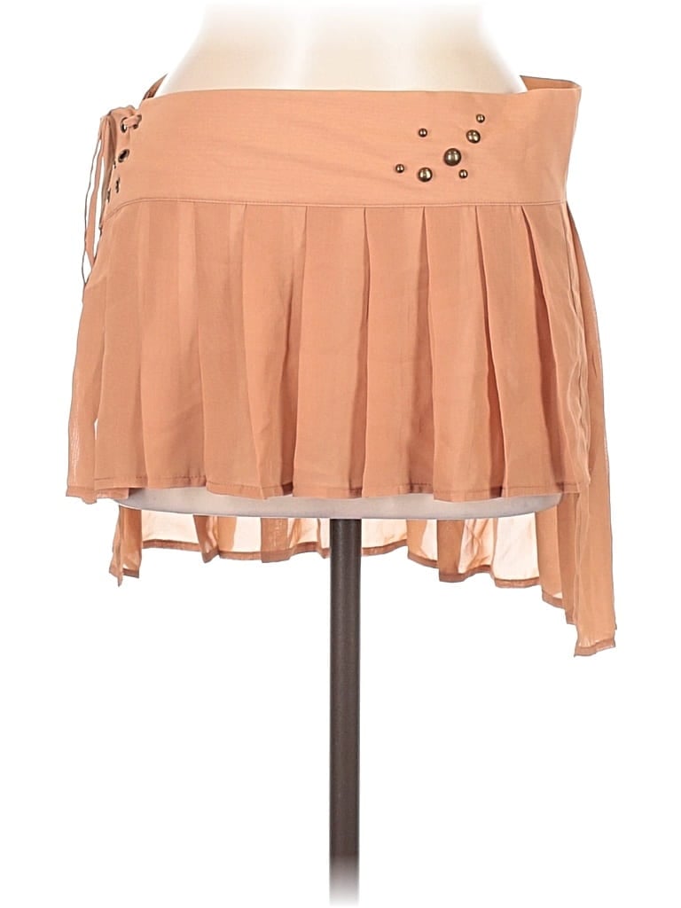 Pre-owned Zemeta Casual Skirt In Tan