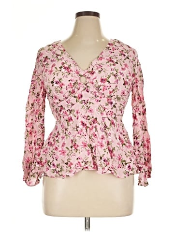 No Boundaries Long Sleeve Blouse (view 1)