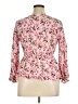 No Boundaries 100% Rayon Pink Long Sleeve Blouse Size 1X - photo 2
