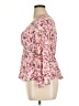 No Boundaries 100% Rayon Pink Long Sleeve Blouse Size 1X - photo 5