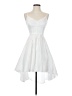 B. Darlin Solid White Cocktail Dress Size 1 - 2 - photo 1