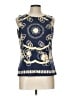 J. McLaughlin Blue Sleeveless Blouse Size L - photo 1