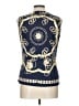 J. McLaughlin Blue Sleeveless Blouse Size L - photo 2
