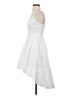 B. Darlin Solid White Cocktail Dress Size 1 - 2 - photo 5