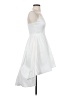 B. Darlin Solid White Cocktail Dress Size 1 - 2 - photo 4