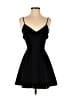 MNG 100% Polyester Solid Black Cocktail Dress Size XS - photo 1