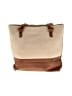 ABLE Local + Global 100% Leather Color Block Tan Gray Leather Tote One size - photo 3