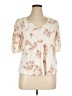 Como Blu Ivory Short Sleeve Blouse Size XL - photo 1