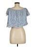 Express Blue Short Sleeve Blouse Size M - photo 2