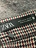 Zara Houndstooth Brown Casual Pants Size S - photo 7