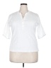 Free Assembly White Short Sleeve Blouse Size XXL - photo 1