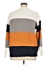 Shein 100% Acrylic Color Block Orange Pullover Sweater Size XL - photo 2