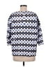 Sonia Bogner 100% Polyester Argyle Blue 3/4 Sleeve Blouse Size 6 - photo 2