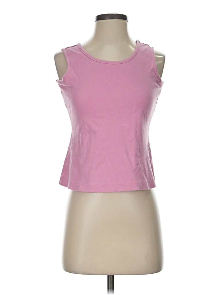 Pre-owned Lands' End Sleeveless T-shirt In Pink