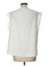 Como Black Ivory Sleeveless Blouse Size L - photo 2