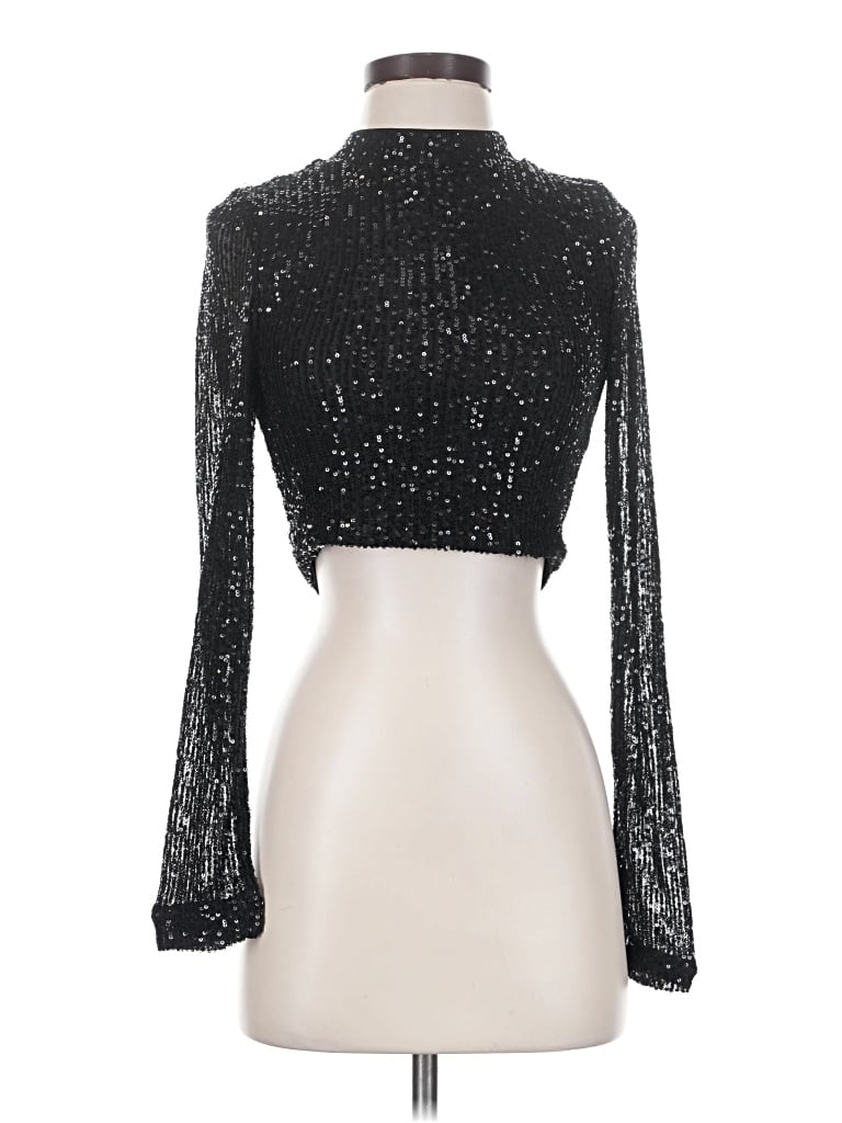 Pre-owned Noisy May Long Sleeve Top Black Turtleneck Tops