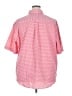 IZOD 100% Polyester Polka Dots Pink Short Sleeve Blouse Size 2X - photo 2