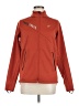 Asics 100% Polyester Orange Track Jacket Size M - photo 1