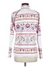 Krimson Klover Print White Pullover Sweater Size M - photo 2