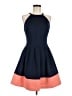 Vince Camuto Color Block Blue Cocktail Dress Size 6 - photo 1