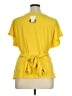 ELOQUII Elements Yellow Short Sleeve Top Size 14 - photo 2