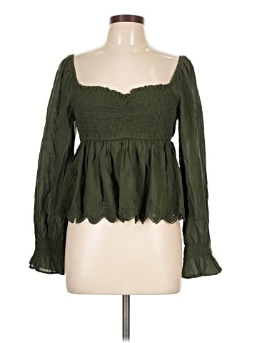 American Eagle Outfitters Long Sleeve Blouse (view 1)