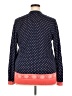 Lands' End 100% Supima Cotton Polka Dots Blue Cardigan Size XL - photo 2