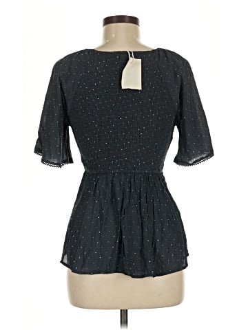 Hem & Thread Short Sleeve Blouse (view 2)
