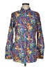 J. McLaughlin Paisley Blue Long Sleeve Button-Down Shirt Size M - photo 1
