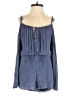 See You Monday 100% Rayon Stripes Blue Romper Size XS - photo 1