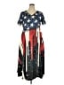 Unbranded Stars Blue Casual Dress Size XXL - photo 1