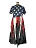 Unbranded Stars Blue Casual Dress Size XXL - photo 2