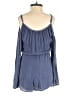 See You Monday 100% Rayon Stripes Blue Romper Size XS - photo 2