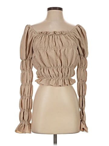 Line & Dot 3/4 Sleeve Blouse (view 1)