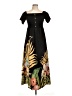 Shein 100% Polyester Tropical Black Casual Dress Size L - photo 1